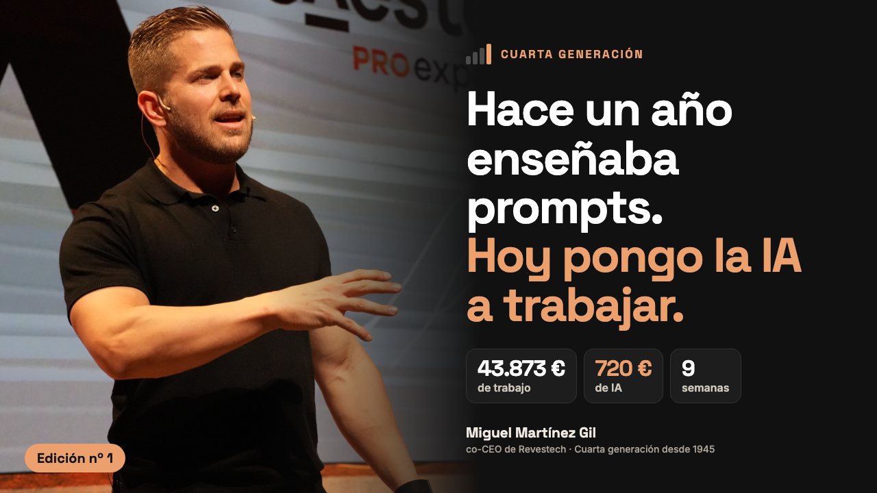 Hace un año enseñaba a hacer prompts. Hoy sé que no son lo importante