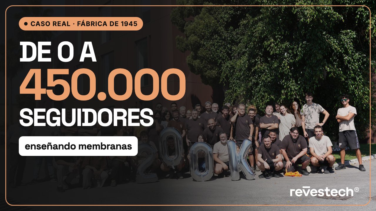 De 0 a 450.000 seguidores enseñando membranas: cómo una fábrica de 1945 se convirtió en marca digital